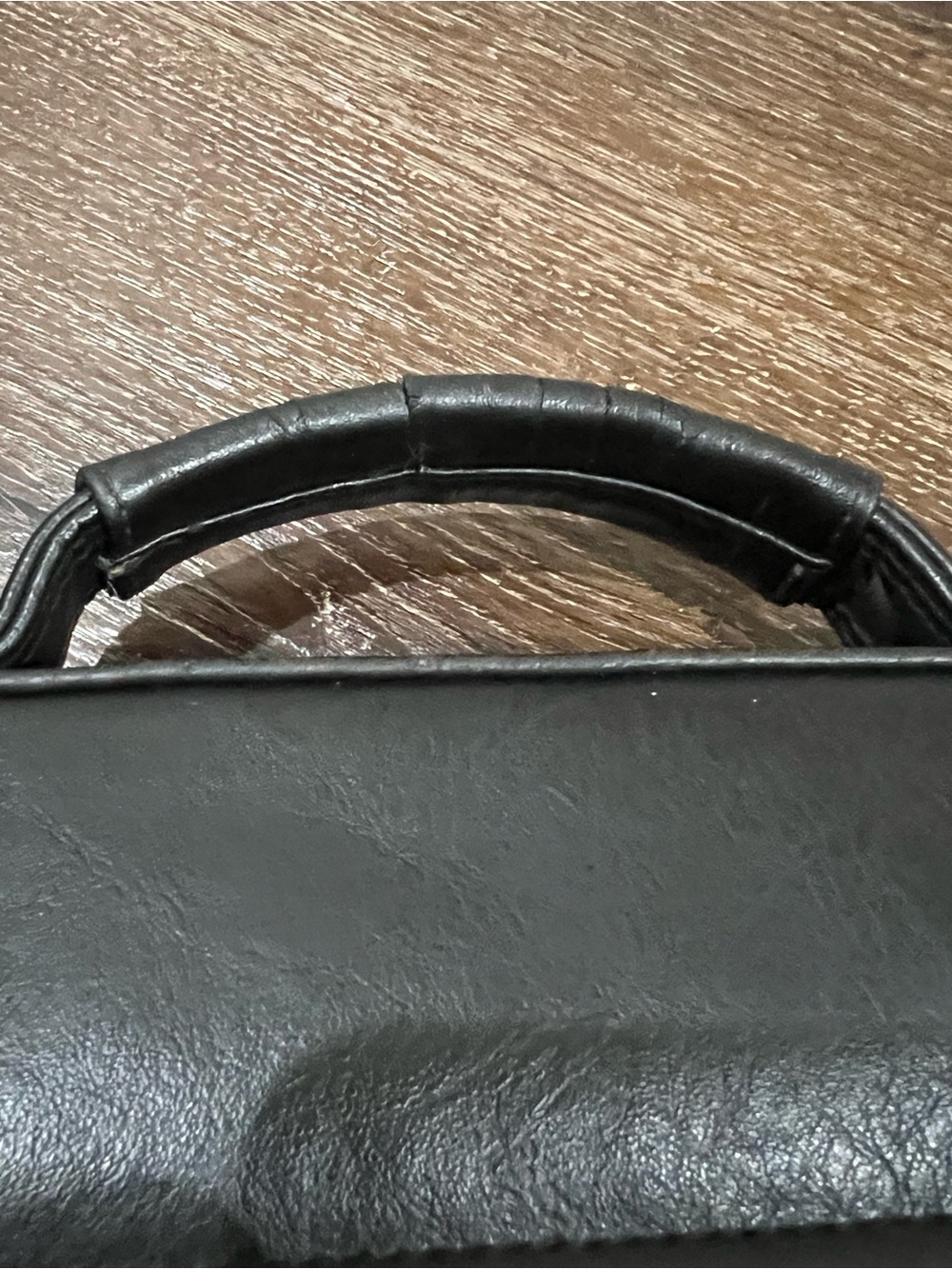 Vintage USGA 1894 Black Leather Men's Messenger travel Bag with Emblem - Picture 4 of 12